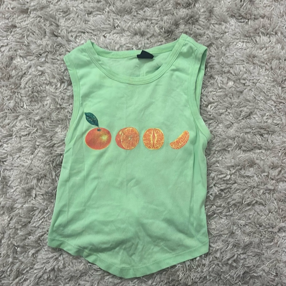 Green Mandarin Orange Tank